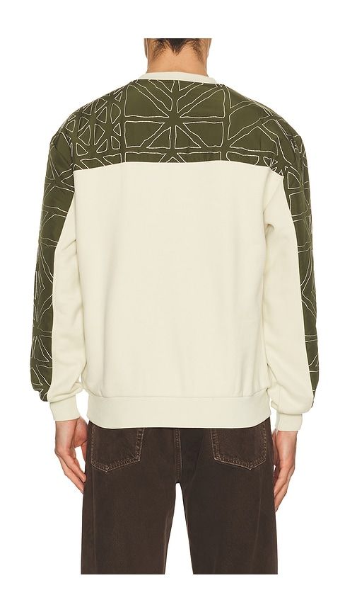Tierra Crewneck Sweater in Green, Beige. - size L (also in M, S) - Malbon - Modalova