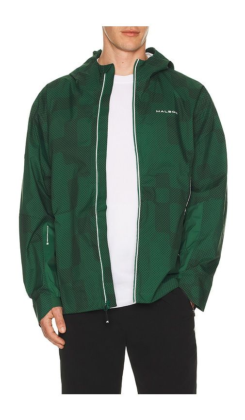 Performance Full Zip Rain Jacket in Green. - size S (also in XL/1X) - Malbon - Modalova