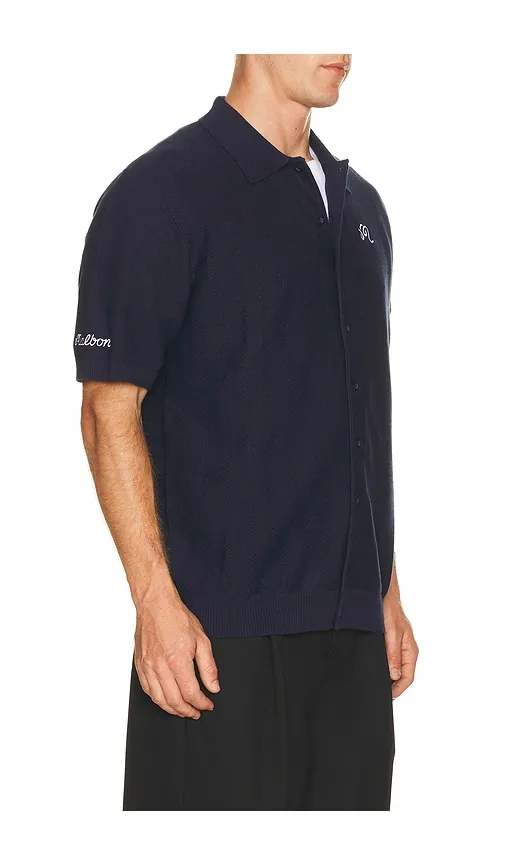Crosscut Polo in Blue. - size L (also in M, S, XL/1X) - Malbon - Modalova