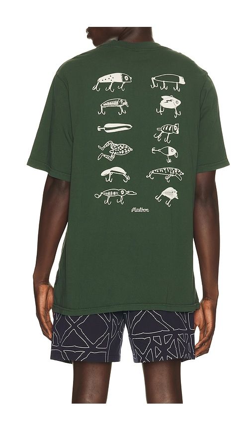 X Golf & Bass Club Bermuda Lures Tee in Green. - size L (also in M) - Malbon - Modalova