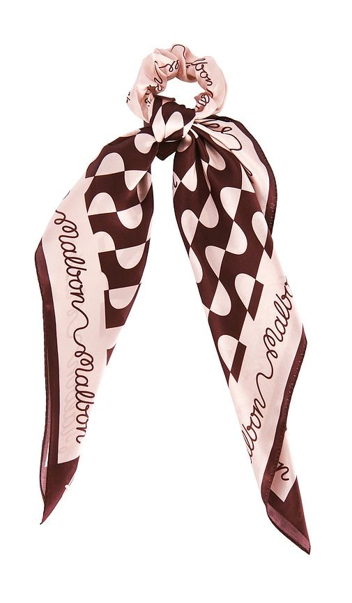 Adanna Scrunchie Scarf in Burgundy - Malbon - Modalova