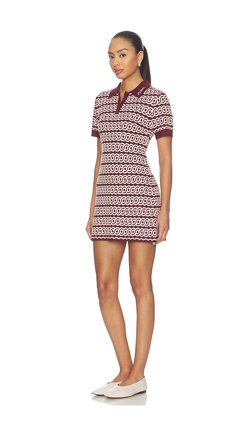 Clara Dress in Burgundy. - size L (also in M, S, XL, XS) - Malbon - Modalova