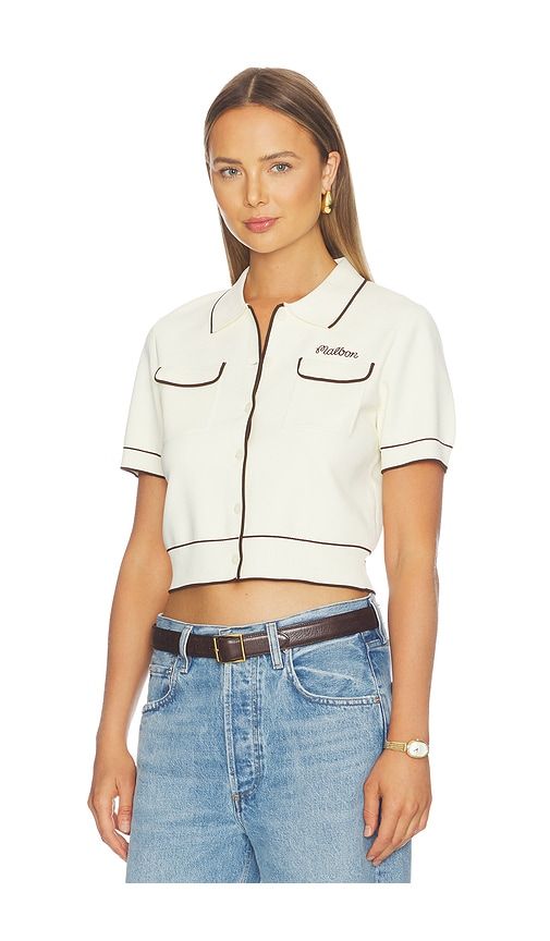 Jacqueline Polo Top in ,Brown. - size L (also in M) - Malbon - Modalova