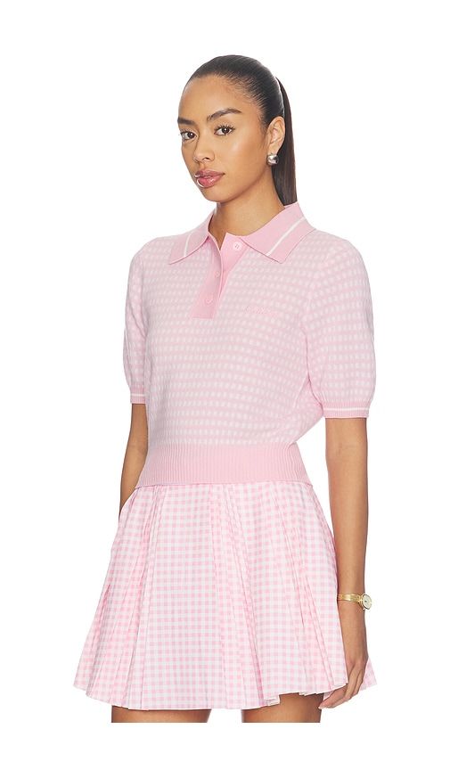 X Hvn Mikayla Polo Top in Blush. - size M (also in S, XS) - Malbon - Modalova