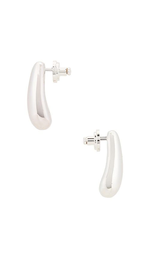 Penne Earrings in Metallic Silver - MEGA - Modalova