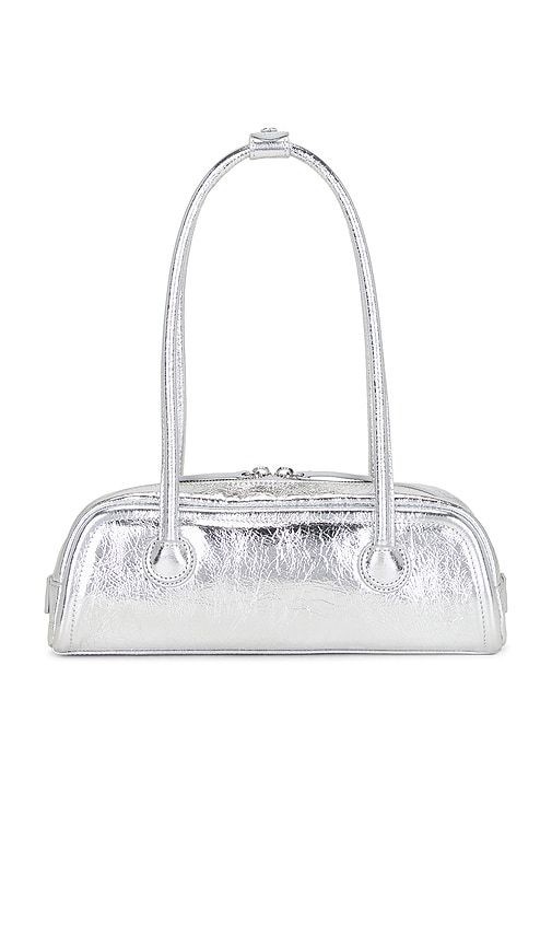 Soft Boston East West Mini Bag in Metallic Silver - MARGESHERWOOD - Modalova