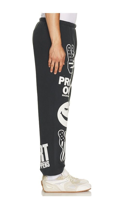 Art Happens P.E. Sweatpants in Black. - size L (also in M, S, XL/1X) - Madeworn - Modalova