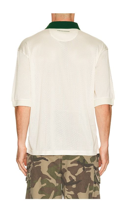 Quarter Zip Jersey Polo in Cream. - size L (also in S) - Metalwood Studio - Modalova