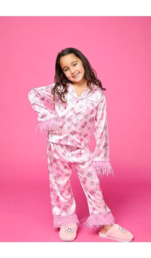 Kids Wild West Feather Set in Peach. - size 2 (also in 6) - MINI DREAMERS - Modalova