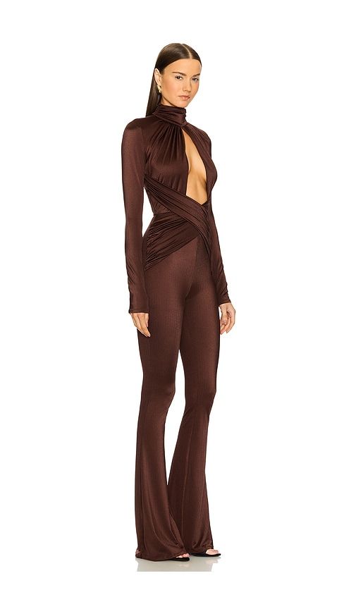 X REVOLVE Salima Jumpsuit in Chocolate. - size L (also in M, S, XS, XXS) - Michael Costello - Modalova