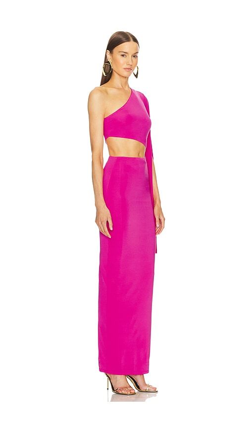 X REVOLVE Aaliyah Gown in Fuchsia. - size M (also in L) - Michael Costello - Modalova
