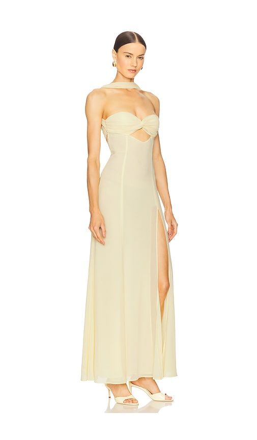 X REVOLVE Marie Gown in Lemon. - size L (also in M, S, XL) - Michael Costello - Modalova