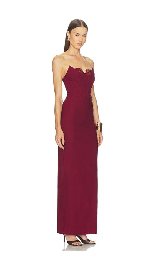 X REVOLVE Louisa Gown in Burgundy. - size M (also in XXS) - Michael Costello - Modalova