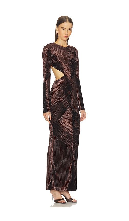 X REVOLVE Spencer Gown in Chocolate. - size L (also in XL) - Michael Costello - Modalova