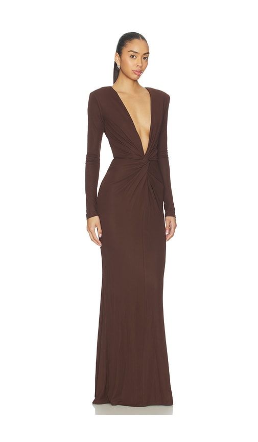 X REVOLVE Acqua Gown in Brown. - size M (also in S) - Michael Costello - Modalova