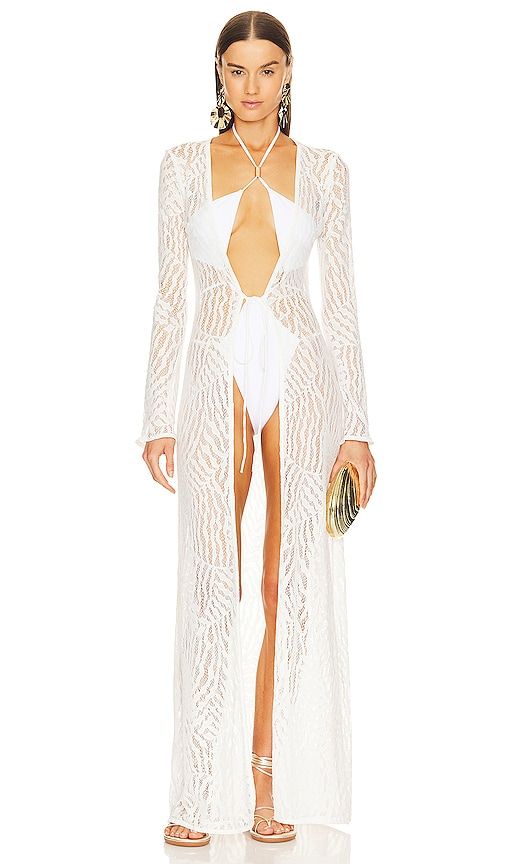 X REVOLVE Ryland Robe in White. - size L (also in M, S, XL) - Michael Costello - Modalova