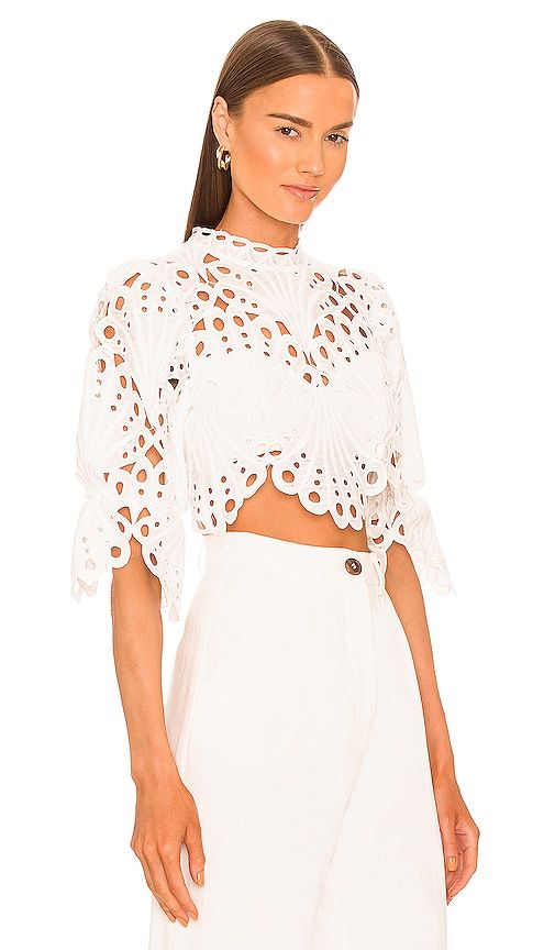 X REVOLVE Jovani Crop Top in . - size L (also in M, S) - Michael Costello - Modalova