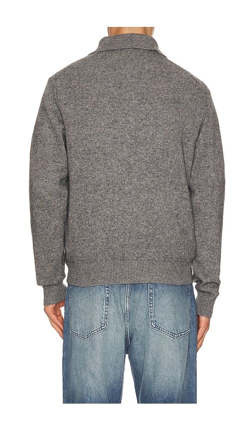 Frances Long Sleeve Knitted Polo in Grey. - size L (also in M, S, XL/1X) - Madewell - Modalova
