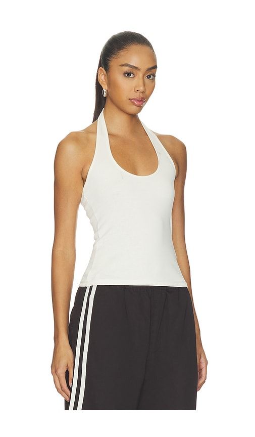 The '90s Halter Top in Compact Cotton in Ivory. - size XL (also in XXL) - Madewell - Modalova