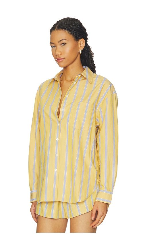 The Easy Shirt in Washed Poplin in Yellow. - size M (also in XXL) - Madewell - Modalova
