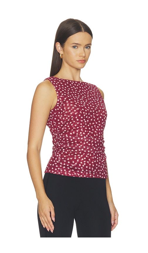 Cinched Double Layered Mesh Top in Red. - size M (also in S, XL, XS, XXL, XXS) - Madewell - Modalova