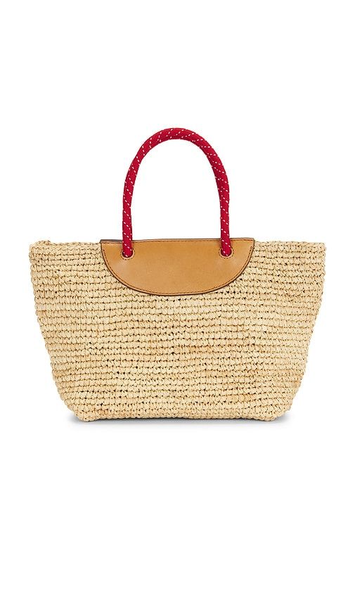 Raffia Mini Tote Bag in Tan - Madewell - Modalova