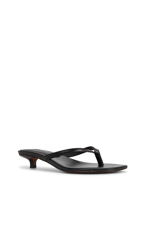 Tamia Heeled Thong Sandal in Black. - size 6 (also in 6.5, 7, 8.5) - Madewell - Modalova