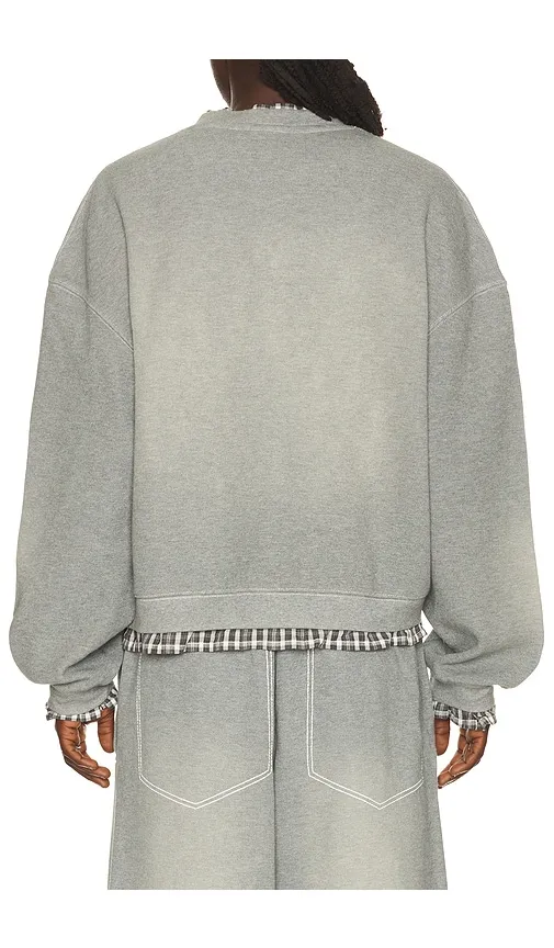Layered Sweatshirt in Grey. - size L (also in M, S) - MADFRENZY - Modalova