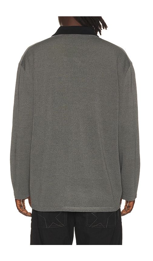 Star Knit Zip Shirt in Charcoal. - size L (also in M, S, XL/1X) - MADFRENZY - Modalova