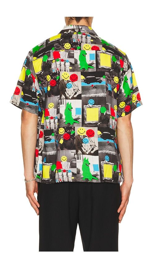 Smiley Collage Woven Shirt in Black. - size L (also in M, S, XL/1X) - Market - Modalova