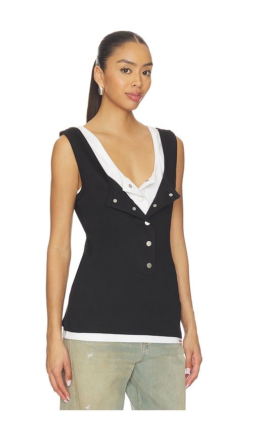 Layered Open-collared Vest in ,. - size L (also in M, S) - Markgong - Modalova