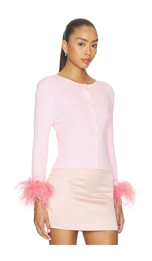 Feather Cardigan in . - size L (also in M, S) - Milkwhite - Modalova