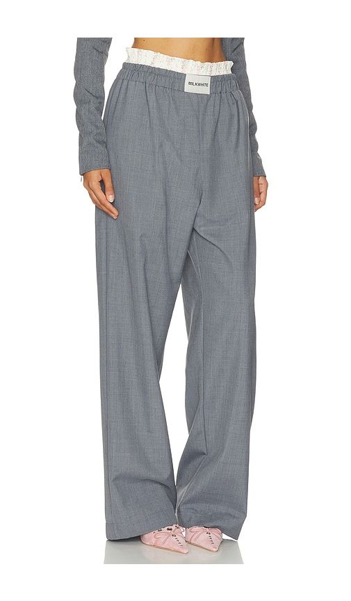 Double Waistband Floral Pant in . - size M (also in S) - Milkwhite - Modalova