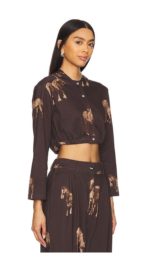 Cropped Top in Brown. - size S (also in M) - Milkwhite - Modalova