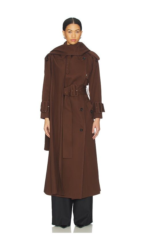 Hooded Scarf Trench Coat in . - size L (also in S) - Mimchik - Modalova