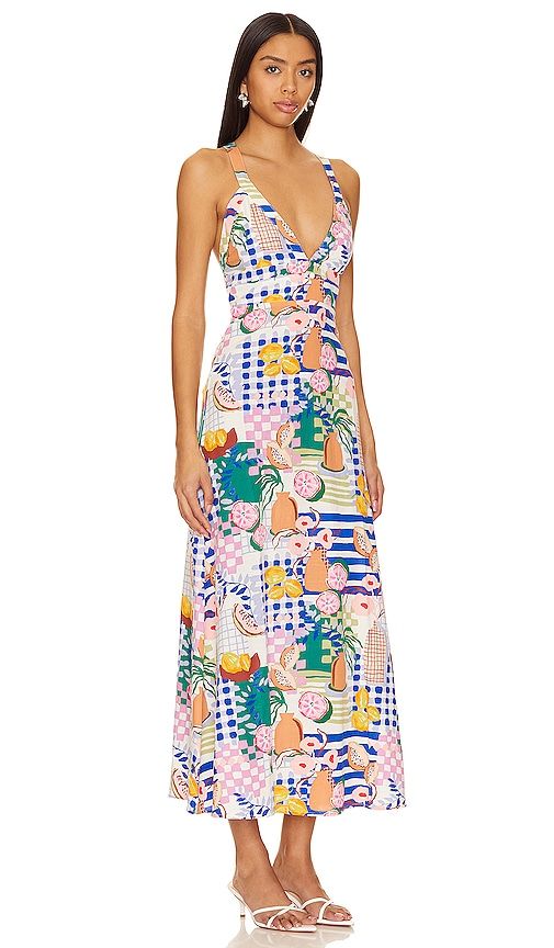 Al Fresco Midi Dress in Multi. - size L (also in XL) - MINKPINK - Modalova