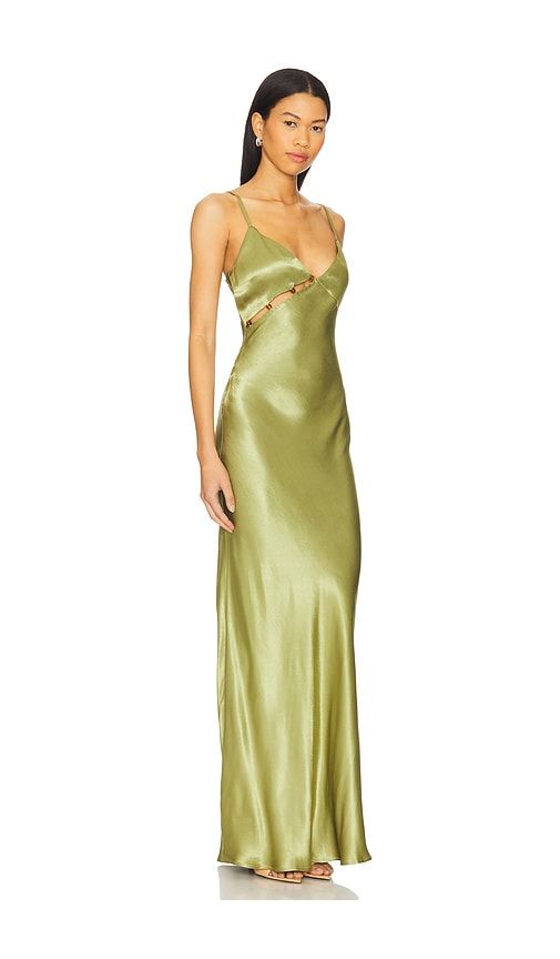 Olympia Bead Midi Dress in Green. - size L (also in XL) - MINKPINK - Modalova