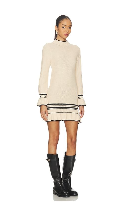 Mountain Knit Mini Dress in Cream. - size M (also in XS) - MINKPINK - Modalova