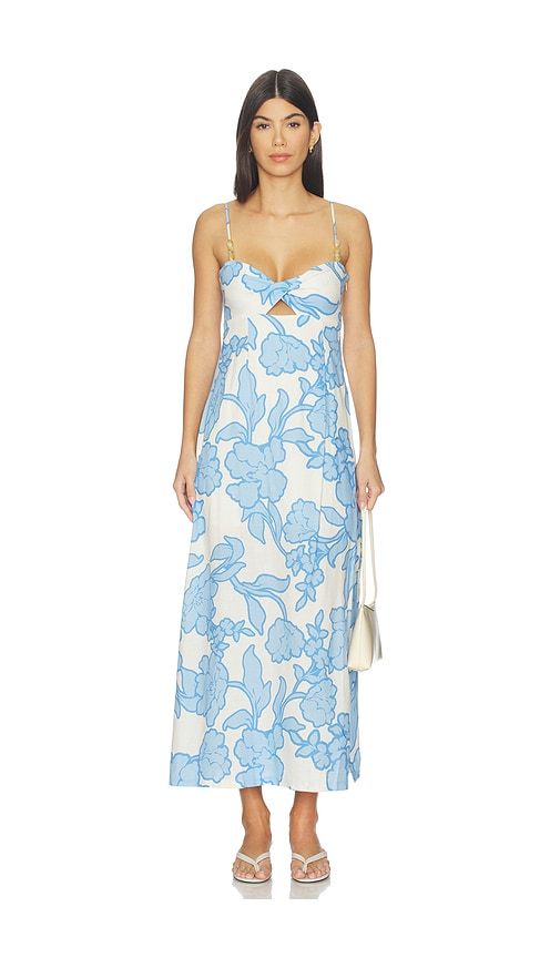 Alessia Twist Front Midi Dress in ,White. - size L (also in M, S, XS) - MINKPINK - Modalova
