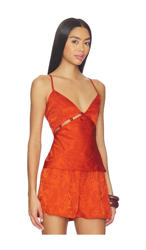 Valencia Bead Detail Cami in Burnt Orange. - size L (also in M, S, XL) - MINKPINK - Modalova