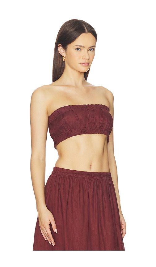 Marlion Strapless Top in Brown. - size 1/S (also in 2/M, 3/L) - MIKOH - Modalova