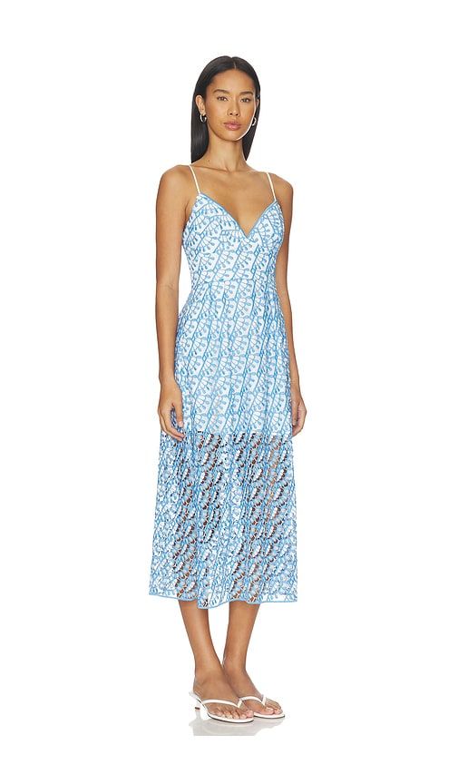 Hazel Embroidered Midi Dress in . - size 0 (also in 10, 12, 2, 4, 6, 8) - MILLY - Modalova