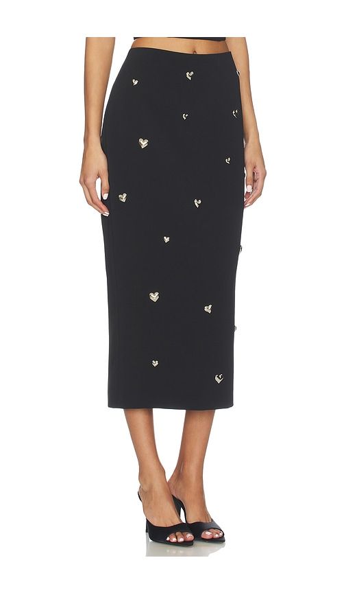 Heart Applique Maxi Skirt in . - size 4 (also in 6) - MILLY - Modalova