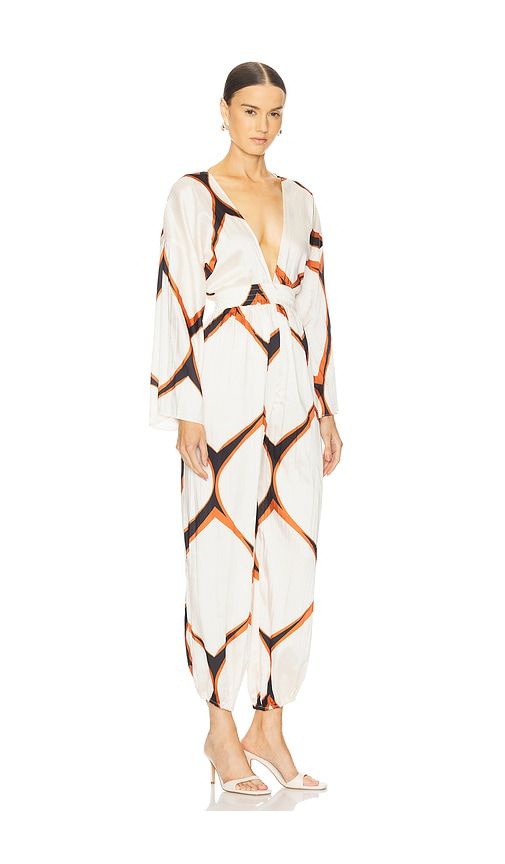 Amina Jumpsuit in Cream. - size S (also in XS) - MISA Los Angeles - Modalova
