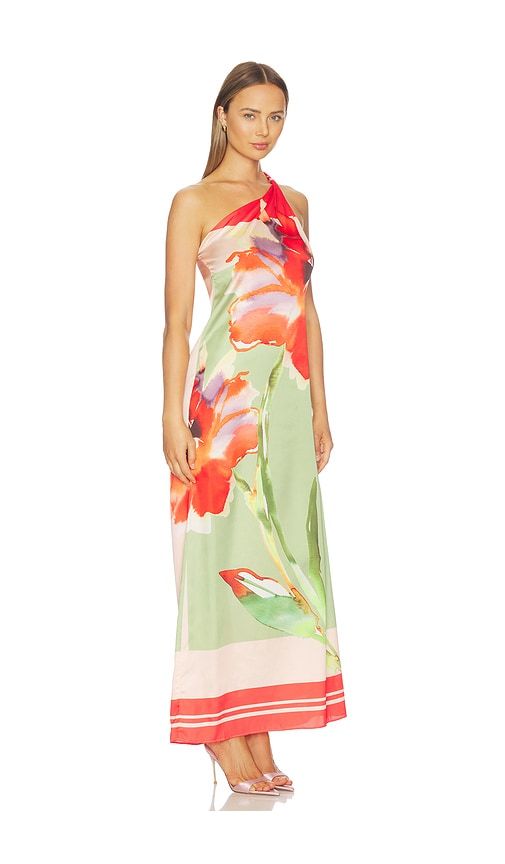 Dounia Dress in Red,Green. - size M (also in S, XS) - MISA Los Angeles - Modalova