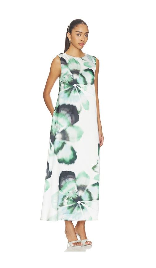 Sylvie Dress in White,Green. - size M (also in S, XS, XXS) - MISA Los Angeles - Modalova