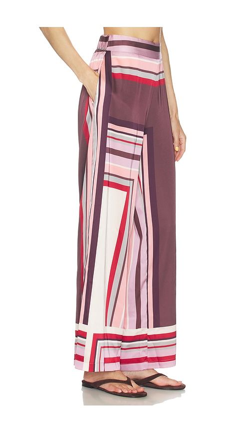 Izzie Pant in Pink,Brown. - size S (also in XS, XXS) - MISA Los Angeles - Modalova