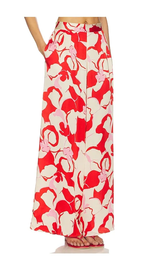 Selena Pant in Red. - size L (also in M, S, XL, XS, XXS) - MISA Los Angeles - Modalova