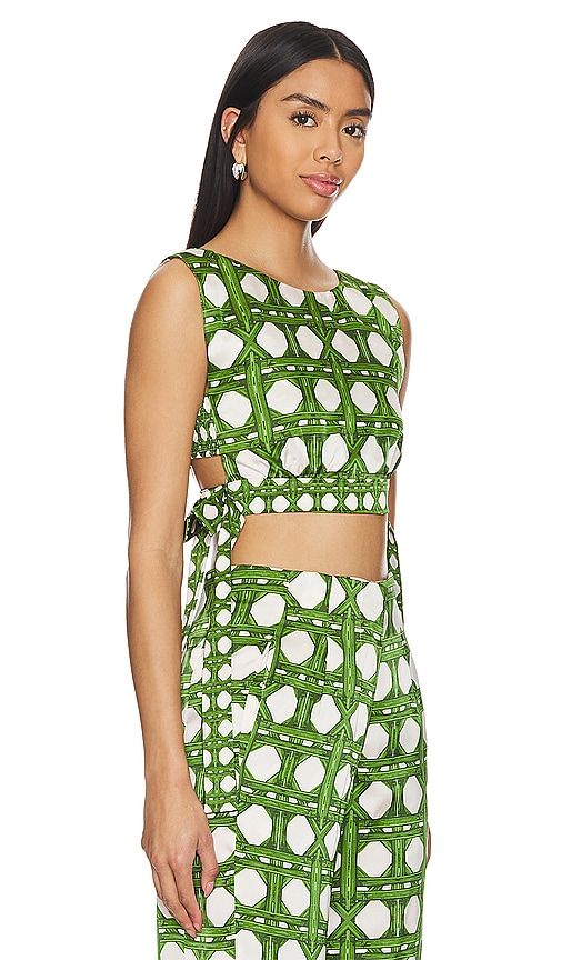 Olena Top in Green. - size L (also in M, S, XS, XXS) - MISA Los Angeles - Modalova