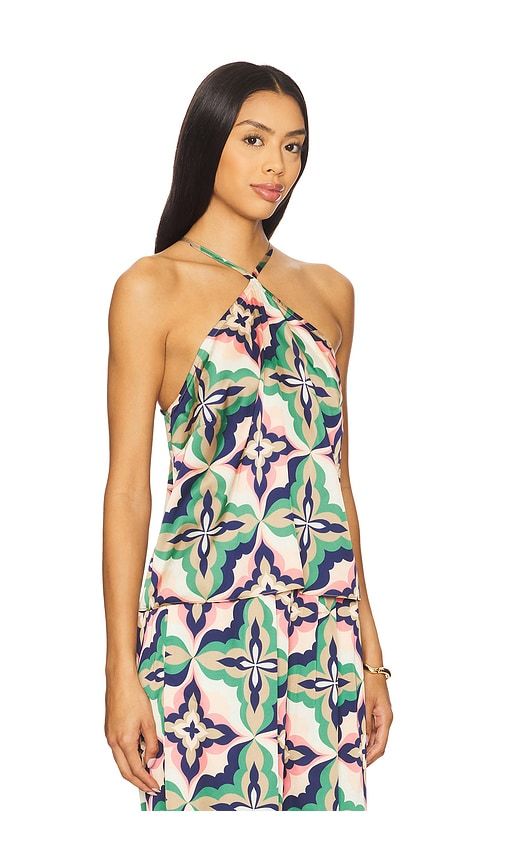 Lina Top in Green,Pink. - size L (also in M) - MISA Los Angeles - Modalova